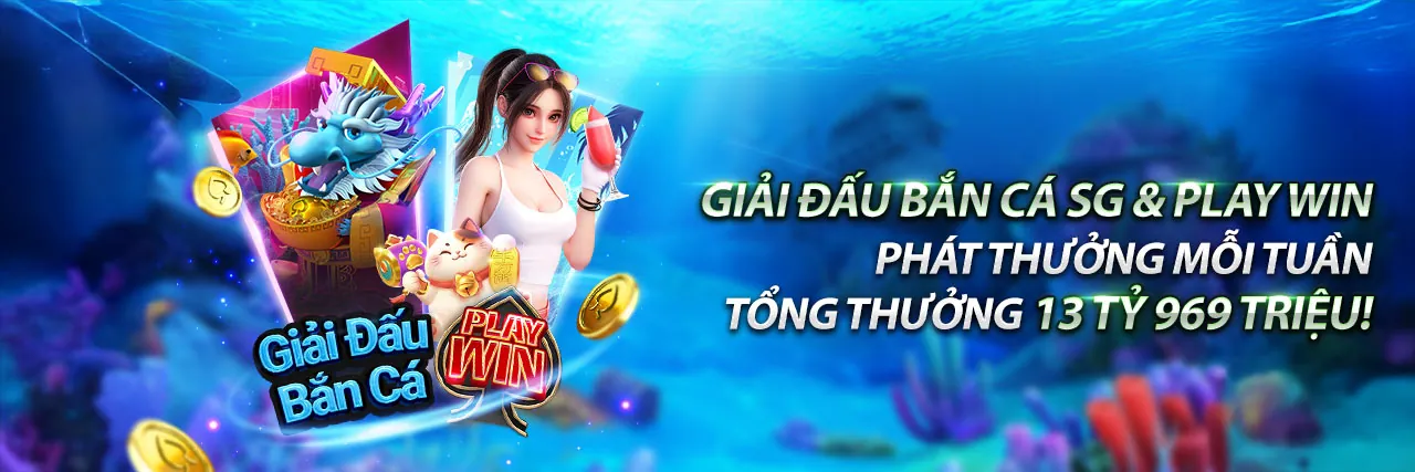 Hình ảnh chính của trò chơi bắn cá 34win với các sinh vật biển sống động và lưới vàng